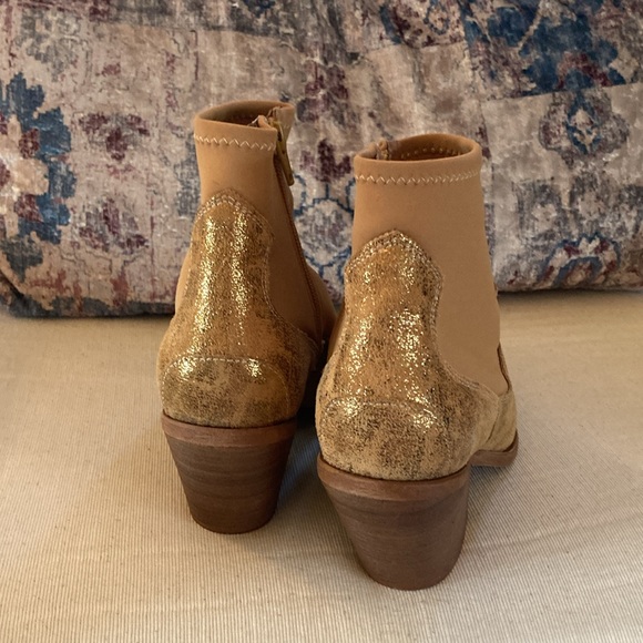 Free People gold Jackson west ankle boots - Picture 3 of 11